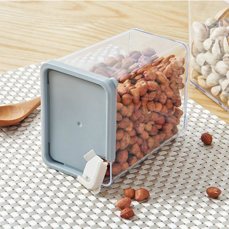 Plastic transparent storage box for kitchen storage