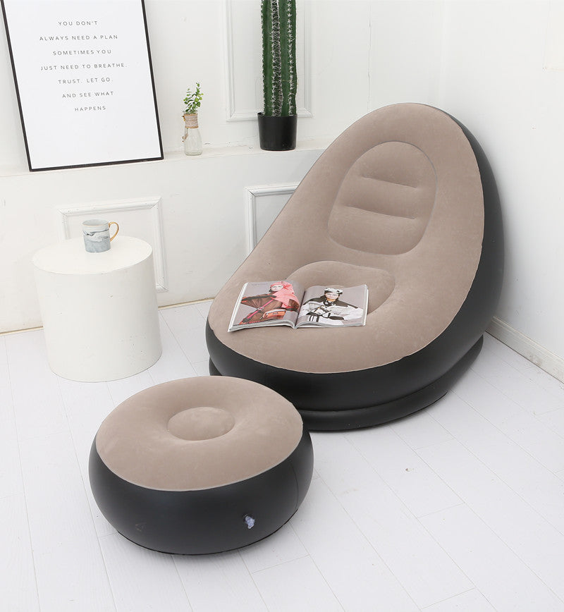 Lazy Bean Bag with Inflatable Folding Sofa