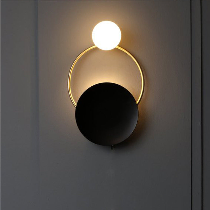 Post-modern Ring Wall Lamp Hotel Restaurant Innovative Ring Wall Lamp